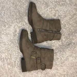 Leather booties